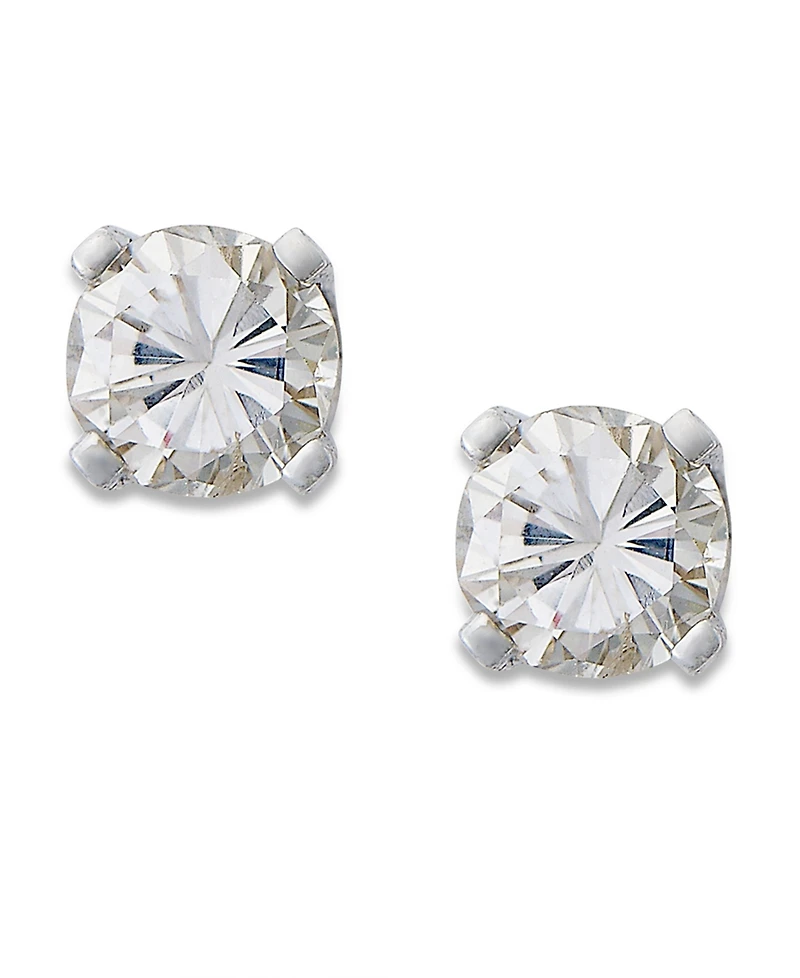 Round-Cut Diamond Stud Earrings 10k White or Yellow Gold (1/5 ct. t.w.)