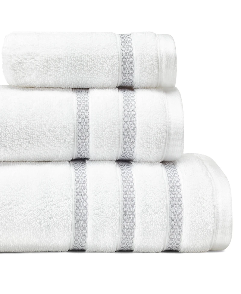 Vera Wang Textured Trellis 3-Pc. Towel Set