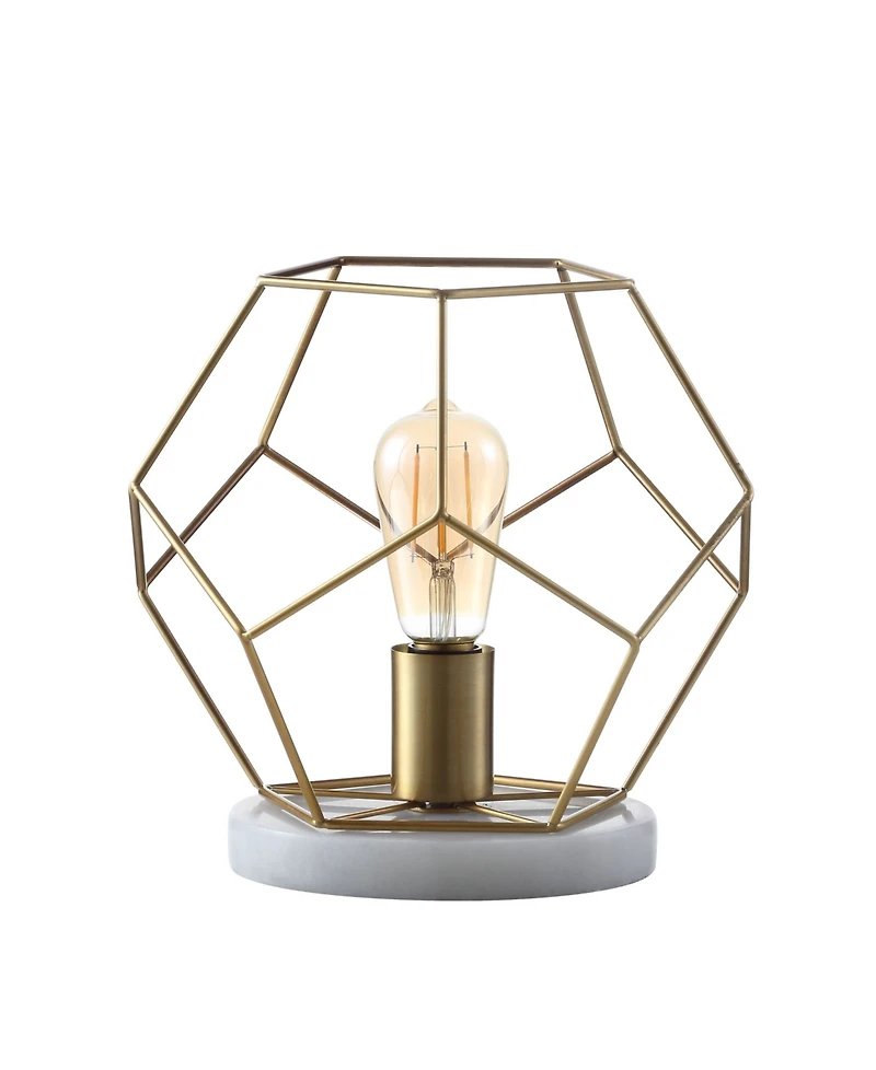 Jonathan Y James 10" Metal/Marble Led Table Lamp