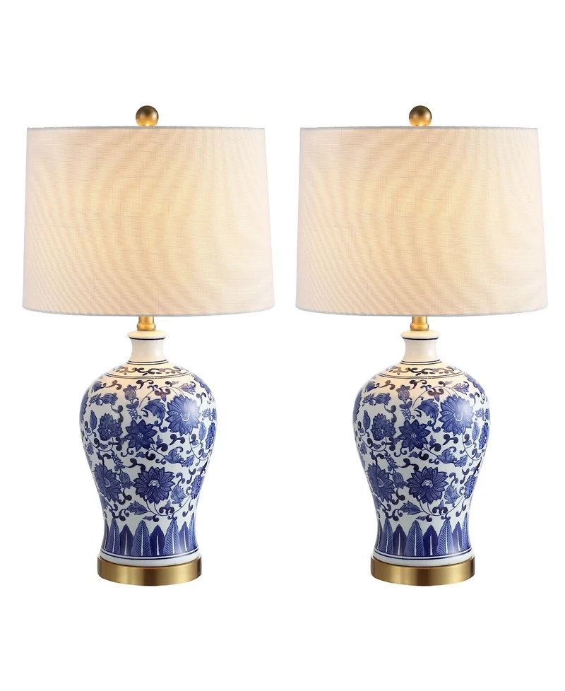 Jonathan Y Jennifer 25.75" Ceramic/Metal Led Table Lamp - Set of 2