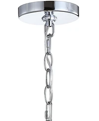 Jonathan Y Nira 9.75" Adjustable 3D Color Burst Glass/Metal Pendant