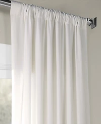 Half Price Drapes Ancient Ivory French Linen Room Darkening Curtain