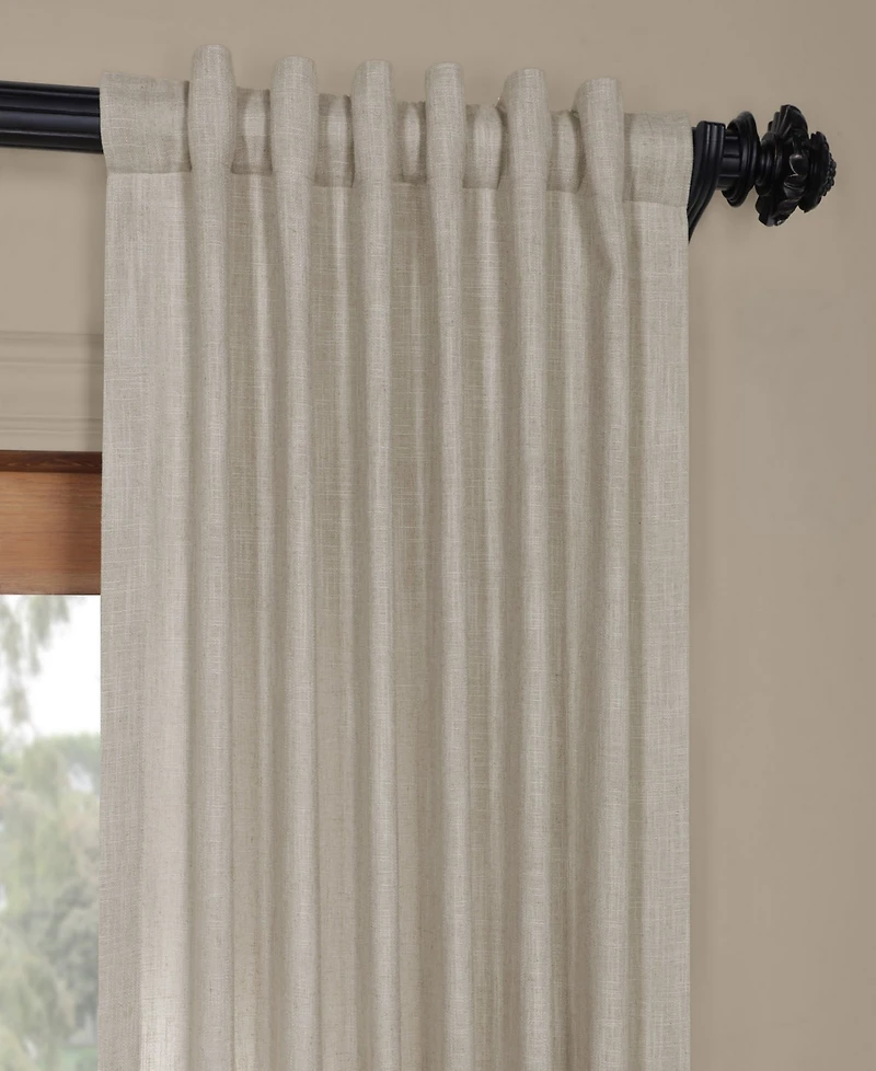 Half Price Drapes Heavy Faux Linen Curtain