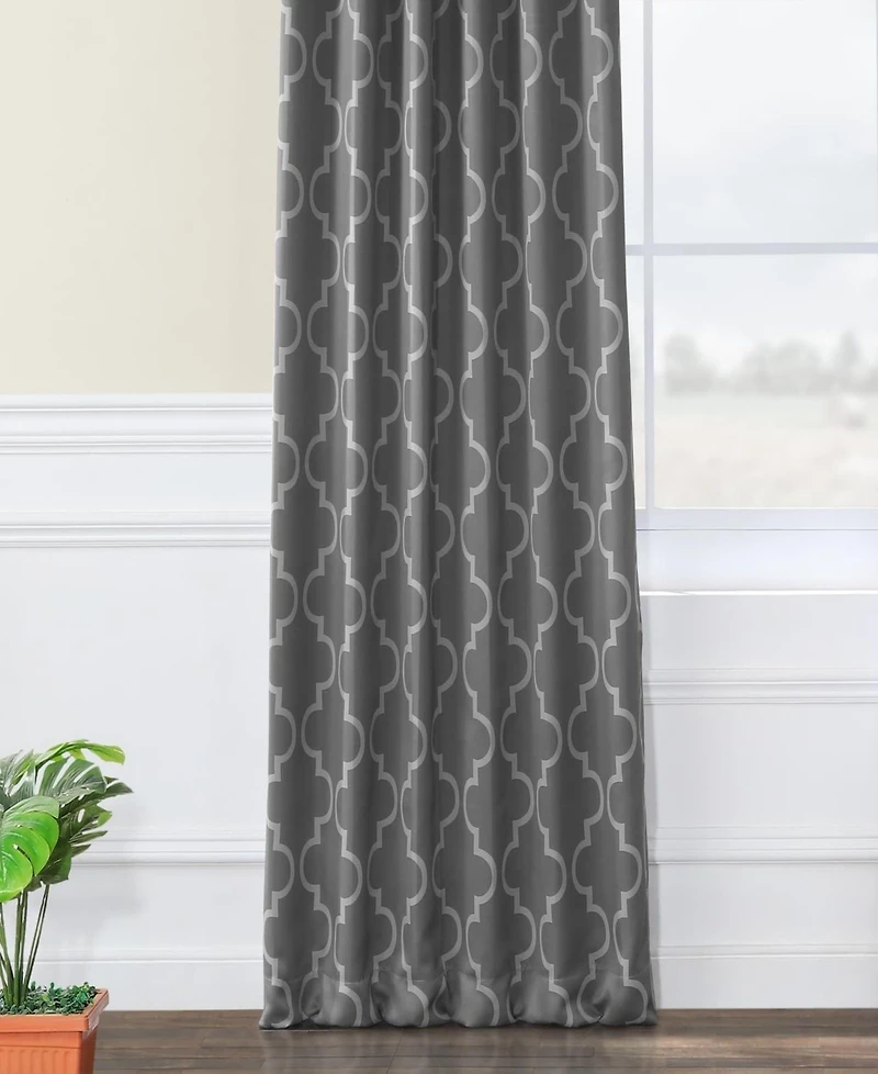 Half Price Drapes Seville Geometric Room Darkening Curtain