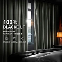 Half Price Drapes Silver Grey Signature Velvet Blackout Curtain