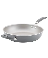 Rachael Ray Create Delicious Aluminum Nonstick 12.5" Open Deep Skillet