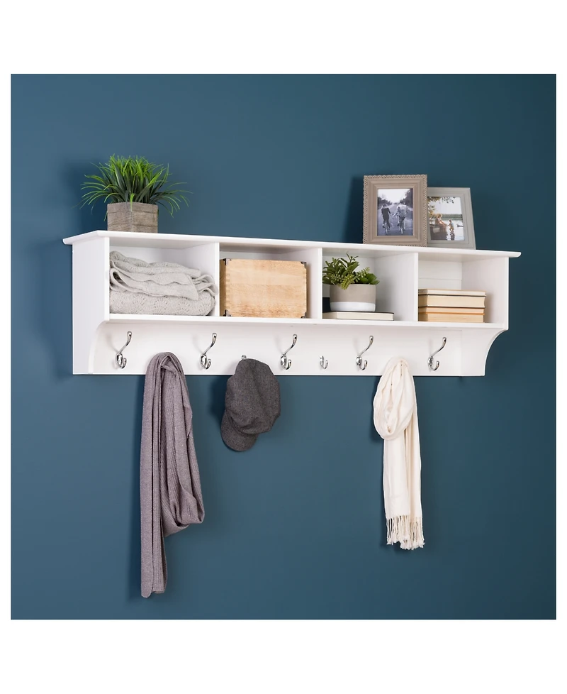 Prepac 60" Wide Hanging Entryway Shelf