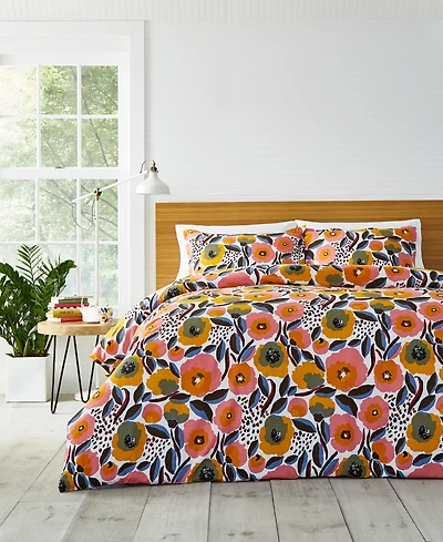 Marimekko Rosarium Cotton Reversible 3 Piece Comforter Set