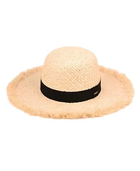 Epoch Hats Company Raffia Straw Raw Edge Floppy Hat