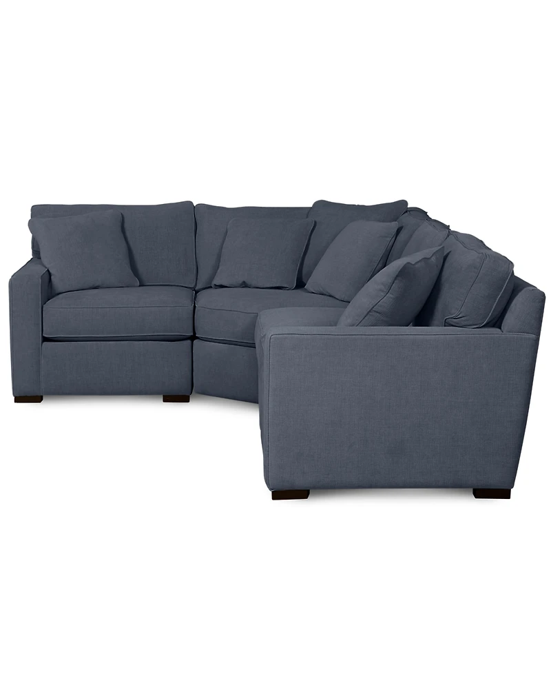 Radley Fabric 4-Piece Sectional Sofa, Created for Macy's