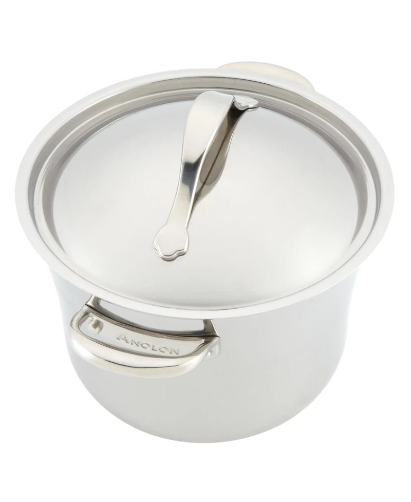 Anolon Nouvelle Copper Mixed Metals Cookware Set, 11 Piece