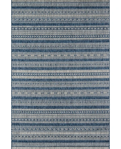 Novogratz Villa Vi-04 Blue 3'11" x 5'7" Outdoor Area Rug