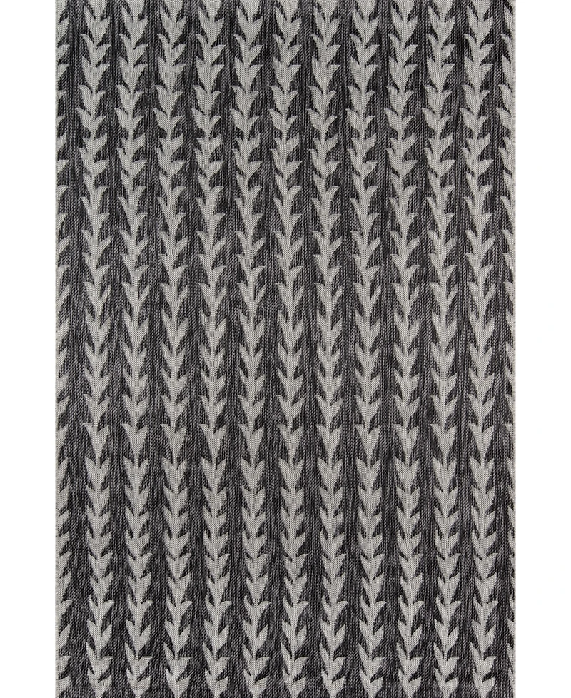 Novogratz Villa Vi-02 Charcoal 6'7" x 9'6" Outdoor Area Rug