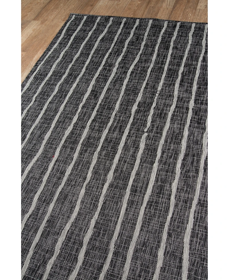 Novogratz Villa Vi-03 Charcoal 2'7" x 7'6" Runner Outdoor Area Rug
