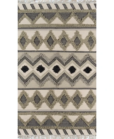 Novogratz Indio Ind-4 Sage 2'3" x 7'10" Runner Area Rug