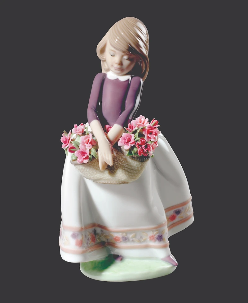 Lladro May Flowers Girl Figurine