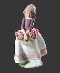 Lladro May Flowers Girl Figurine