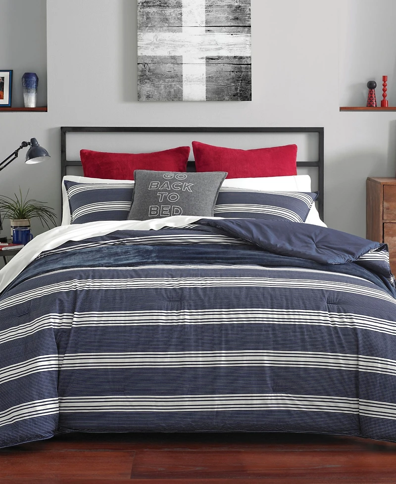 Nautica Craver Reversible 3-Piece Duvet Cover Set, King