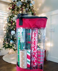 Santa's Bag Christmas Wrapping Paper Storage Container