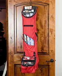 Santa's Bag Over The Door Hanging Wrapping Paper Storage Container