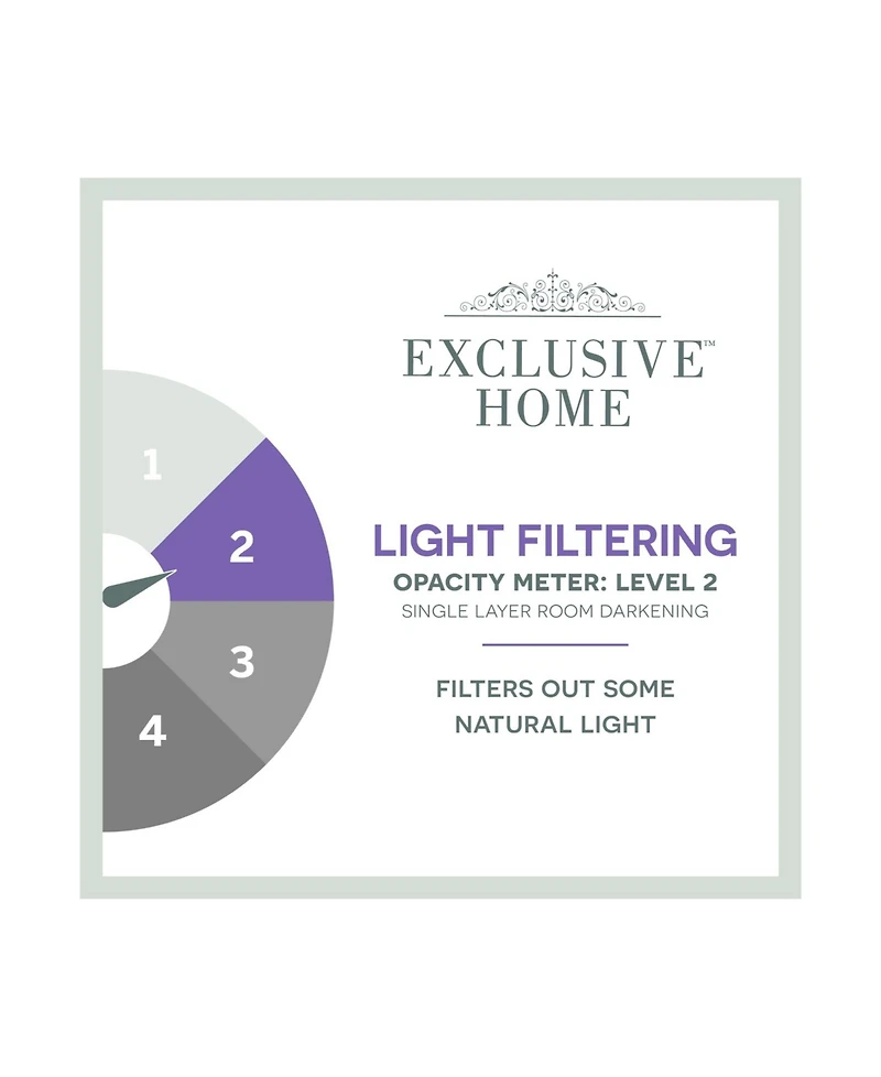 Exclusive Home Delano Indoor/Outdoor Grommet Top Curtain Panel Pair, 54" x 108"