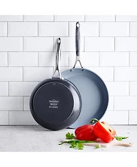 GreenPan Valencia Pro 10" & 12" Ceramic Non-Stick Open Fry Pan Set
