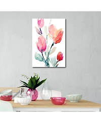 Courtside Market Tulips Study Ii 12" x 18" Gallery-Wrapped Canvas Wall Art