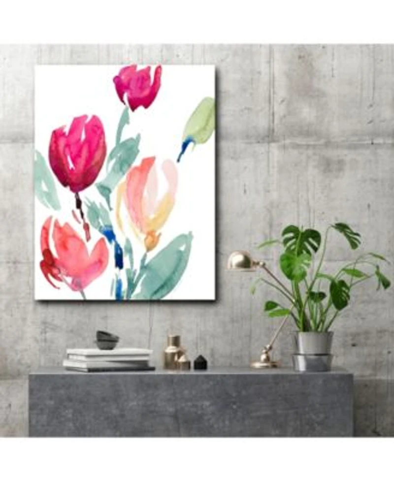 Courtside Market Tulip Study I Gallery Wrapped Canvas Wall Art Collection