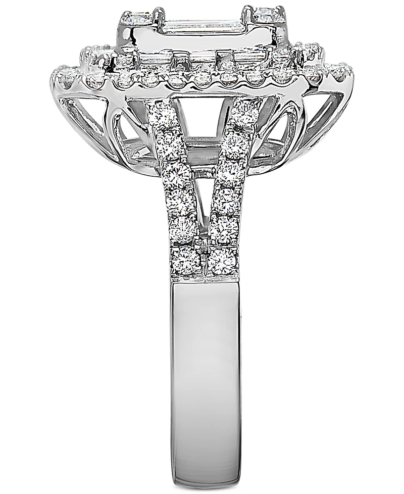 Effy Diamond Cluster Statement Ring (2 ct. t.w.) 14k White Gold