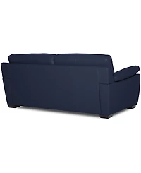 Lothan 79" Leather Apartment Sofa with 2 Cushions, Created for Macy's