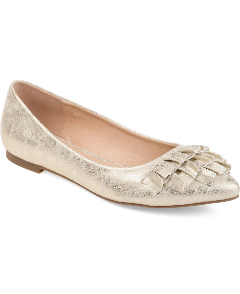 Journee Collection Women's Judy Ruffled Ballet Flats