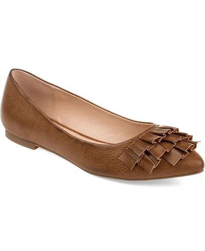 Journee Collection Women's Judy Ruffled Ballet Flats