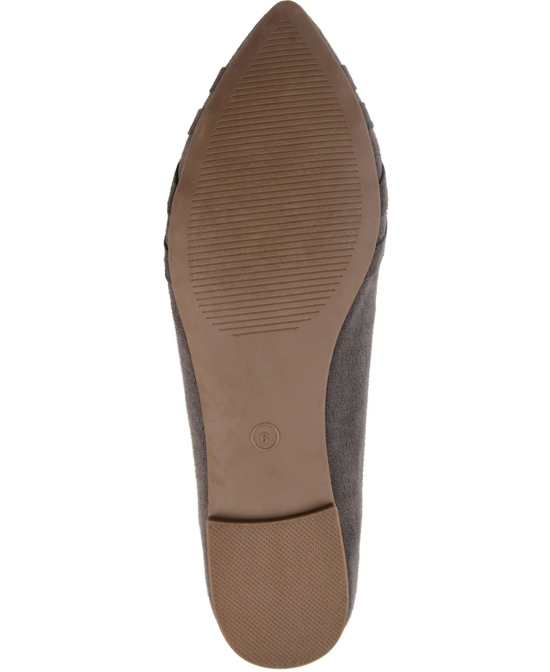 Journee Collection Women's Mindee Pointed Toe Flats
