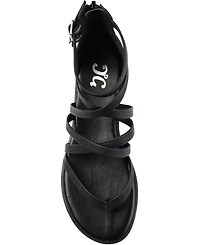 Journee Collection Women's Zailie Strappy Gladiator Flat Sandals