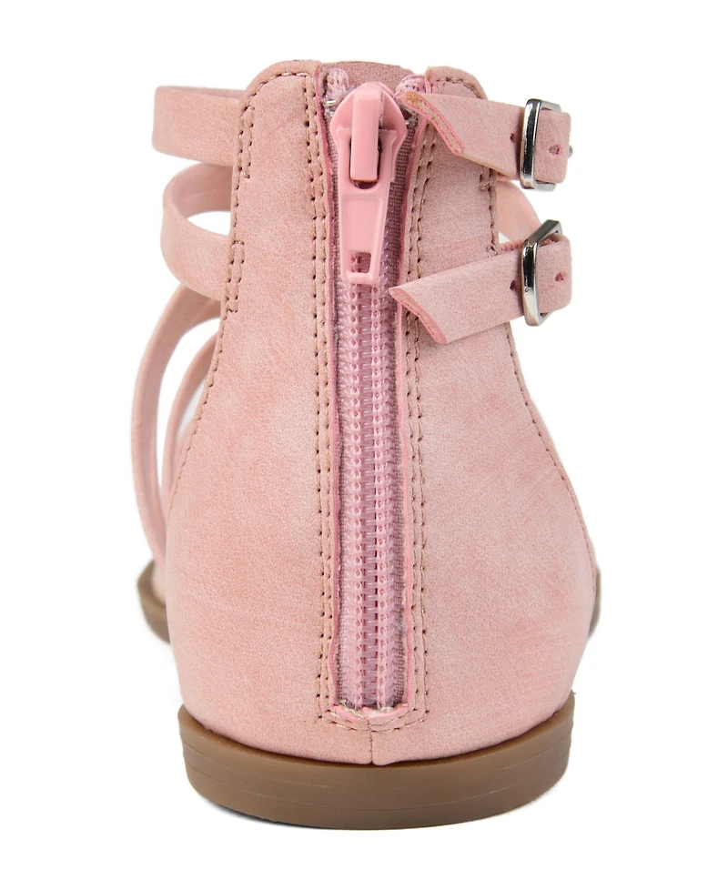 Journee Collection Women's Zailie Strappy Gladiator Flat Sandals