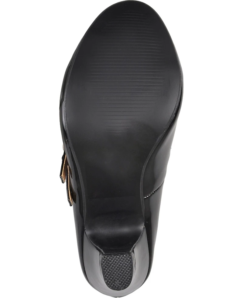 Journee Collection Women's Wendy Double Strap Heels