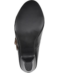 Journee Collection Women's Wendy Double Strap Heels