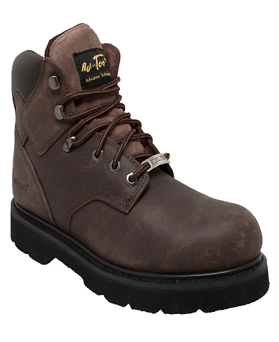AdTec Men's 6" Steel Toe Work Boot Brown