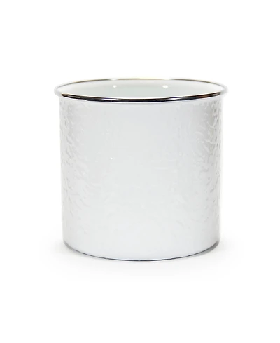 Golden Rabbit Solid White Enamelware Collection Utensil Holder