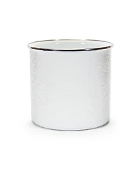 Golden Rabbit Solid White Enamelware Collection Utensil Holder