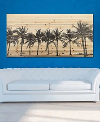 Empire Art Direct 'Solitary Beach' Arte De Legno Digital Print on Solid Wood Wall Art - 30" x 60"