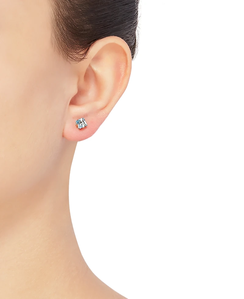 Lab-Grown Emerald Stud Earrings (1 ct. t.w.) 14k Gold