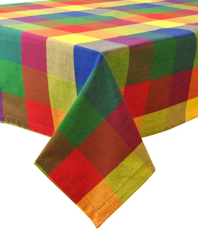Indian Summer Check Tablecloth 60" x 84"