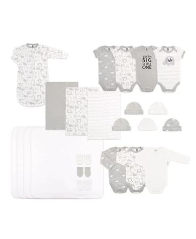 The Peanutshell Baby Boys Newborn Layette Gift Set Girls, Shower Gift Essentials, Grey