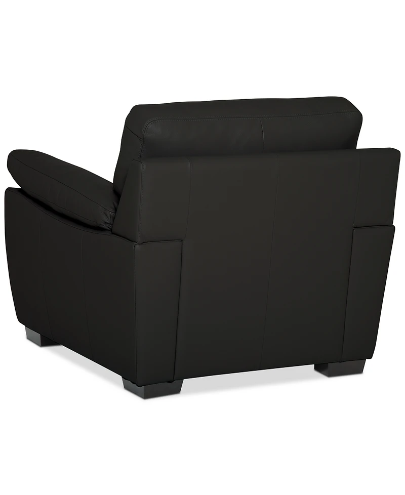 Lothan 41" Leather Chair, Created for Macy's