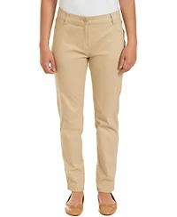 Nautica Juniors Uniform Sateen Skinny Pant with Adjustable Waistband