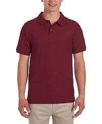 Nautica Young Men Uniform Short Sleeve Double Pique Polo