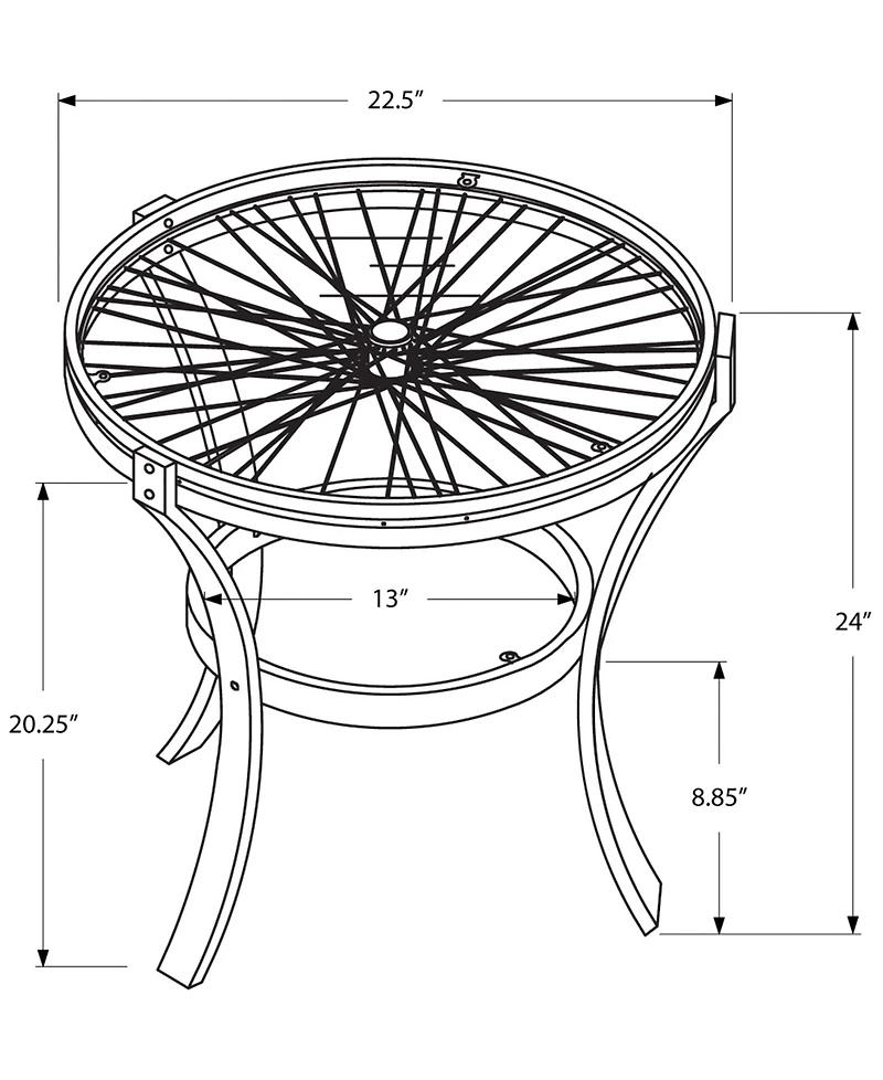 Monarch Specialties End Table