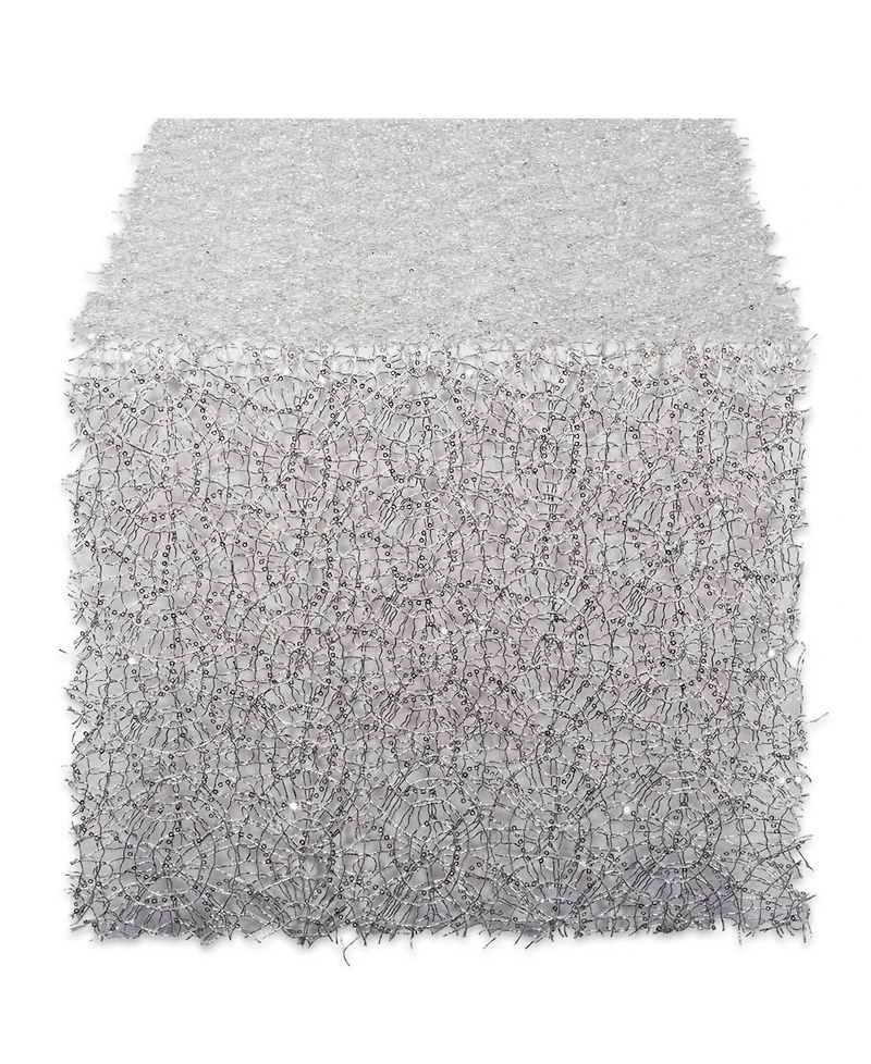 Design Imports Sequin Mesh Table Runner Roll 16" x 10'