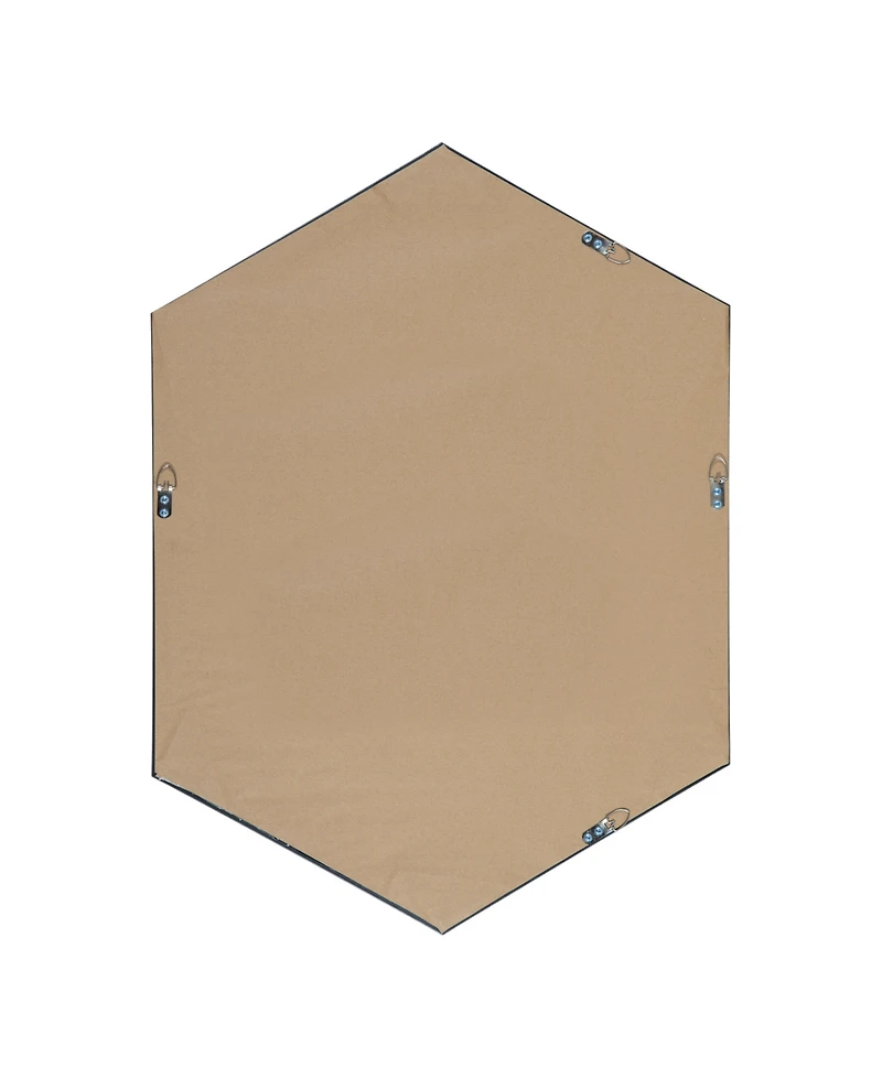 Kate and Laurel Rhodes Framed Hexagon Wall Mirror - 22" x 31"